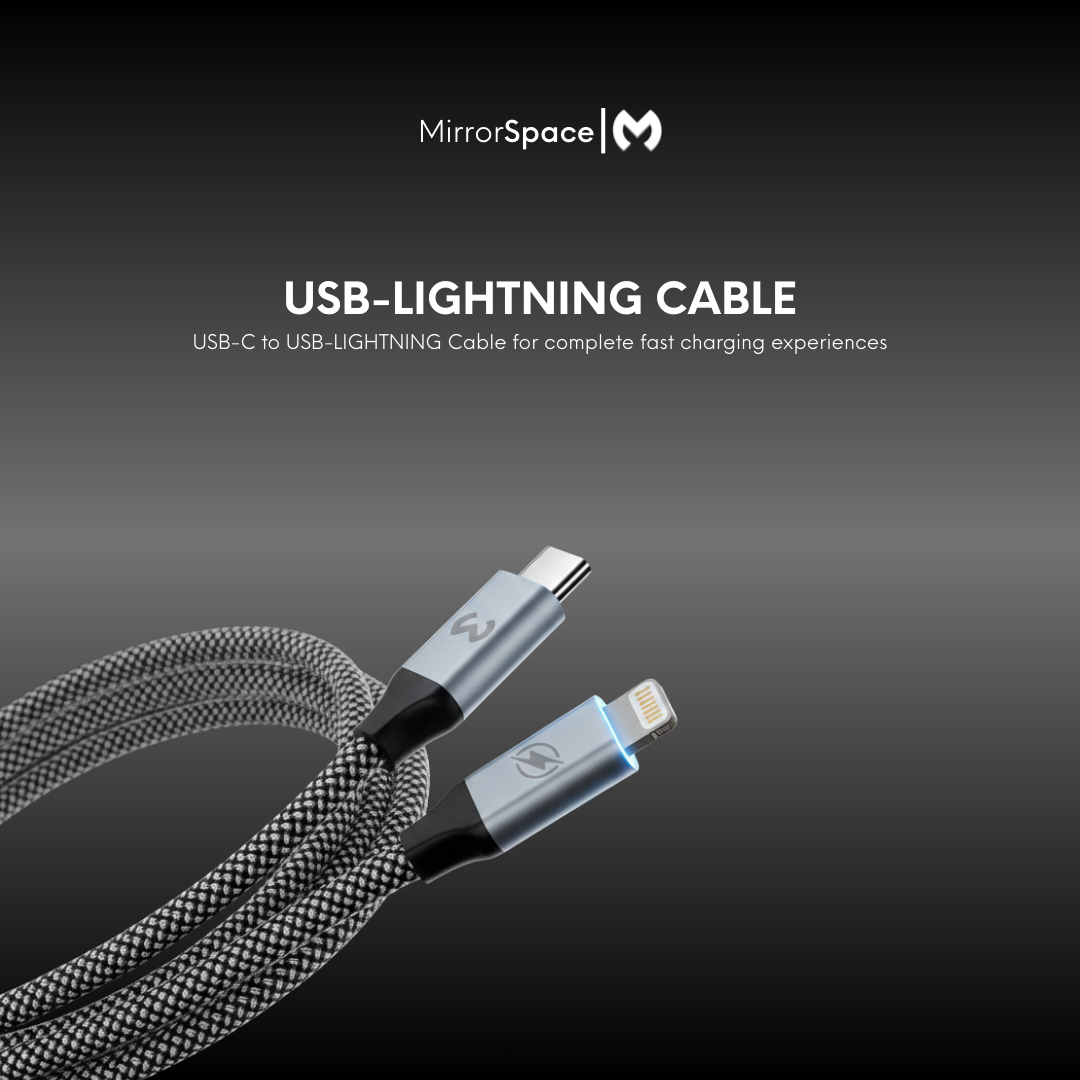 MirrorSpace Charger Adaptor GaN 30W & 1M Cable Fast Charging - MirrorSpace