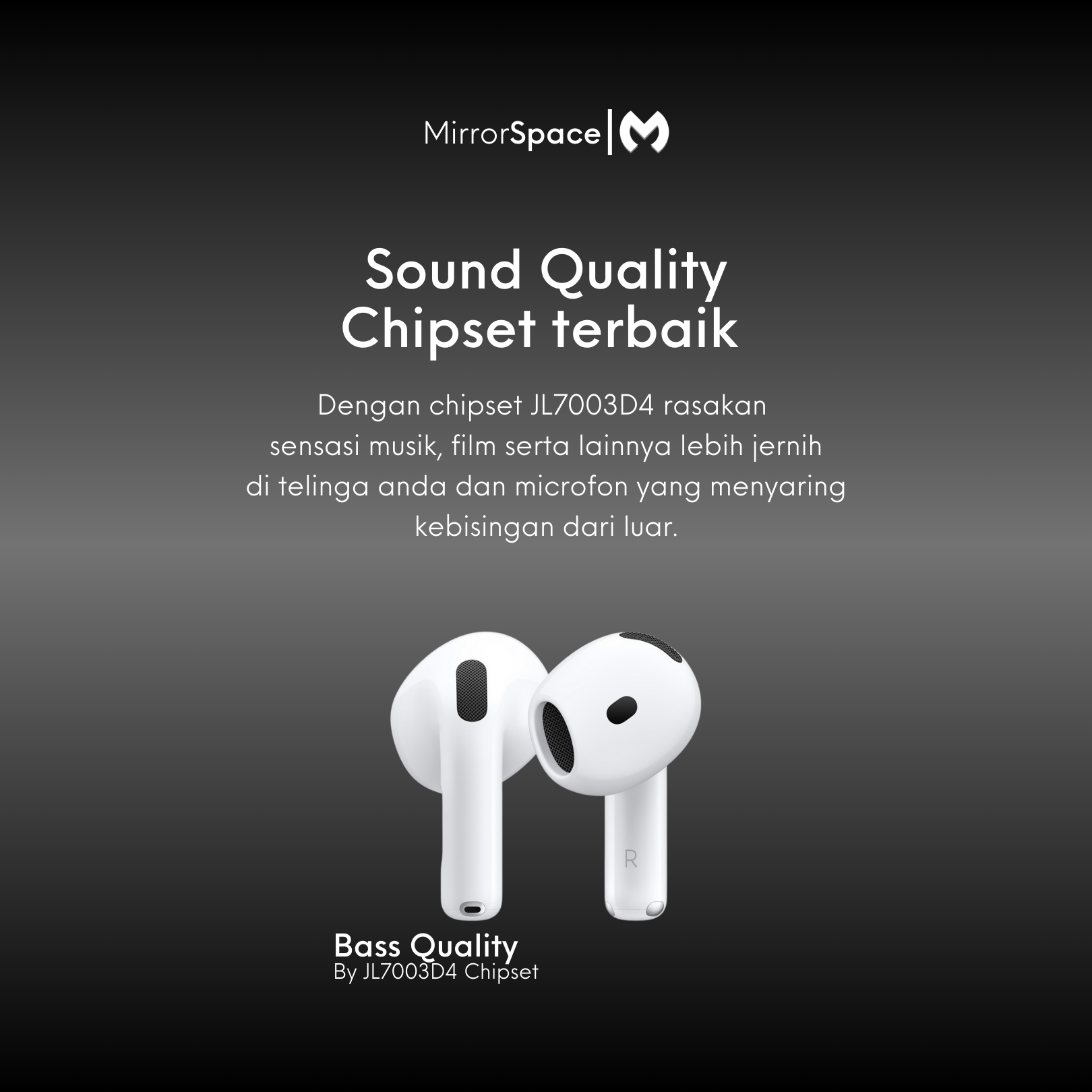 MirrorSpace 4 Active Noise Cancel TWS Bluetooth - MirrorSpace