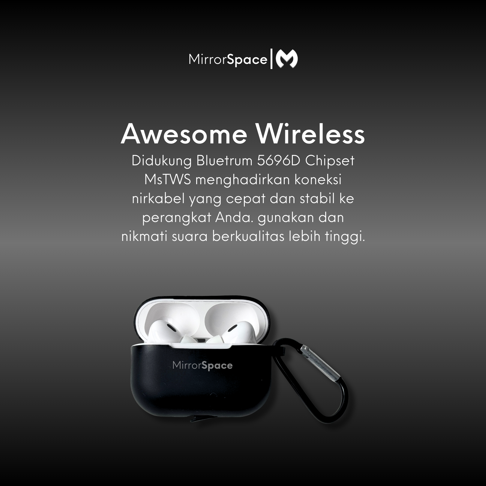 Ms Tws - MirrorSpace Pro 2 Wireless Charging Case - MirrorSpace